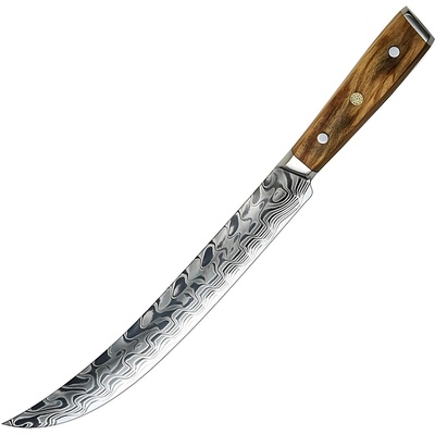 HARAHU Дамаски кухненски нож YU-37487 - Slaughter/Кафяв KP37487