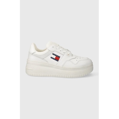 Маратонки Tommy Jeans TJW RETRO BASKET FLATFORM ESS в бяло EN0EN02506 (EN0EN02506)