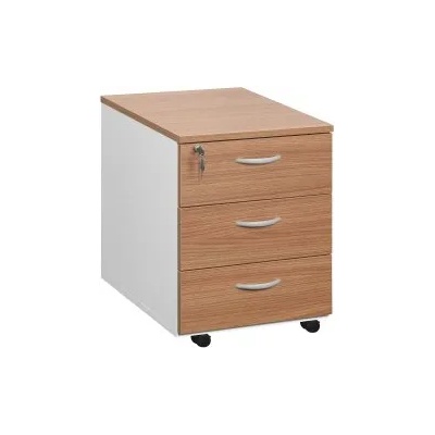 Quadrifoglio Контейнер 3 чекм. +закл. Industrial орех