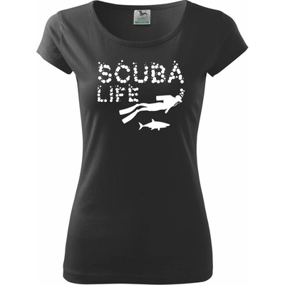 Scuba life Pure dámske tričko Čierna