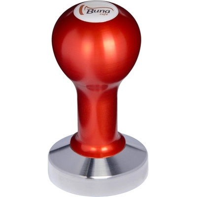 Buna Café tamper kov červený, SP, nerez mat, konvexný 58 mm