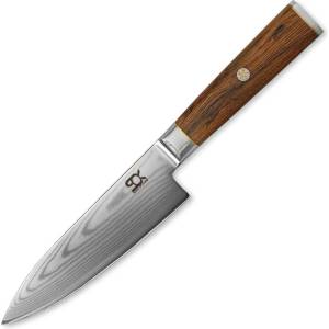 Dellinger Нож на готвача COCOBOLO JUICE WHITE DAMASCUS 15 см, кафяв, Dellinger (DNGRDCKBJCH6)