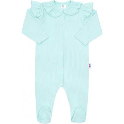 New Baby Kojenecký bavlněný overal Stripes ledově New Baby Stripes Modrá