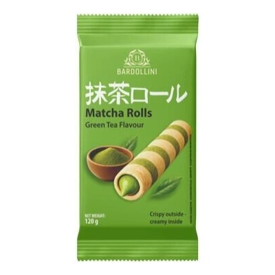 Bardollini trubičky plněné krémem s příchutí matcha 120 g