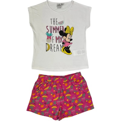 Setino Летен плажен комплект Мини Маус - бял Размер - деца: 4 години