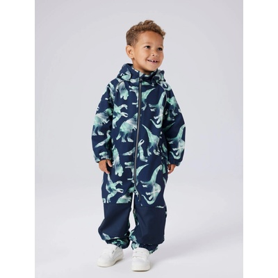 Dětská softshellová kombinéza Name It Alfa dino dark sapphire – Zboží Mobilmania