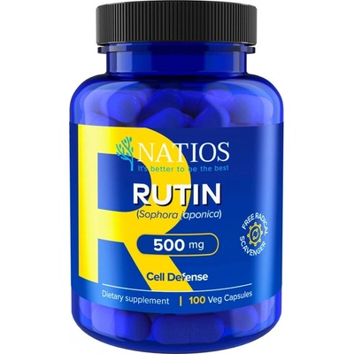 Natios Rutin 500 mg 100 veganských kapsúl