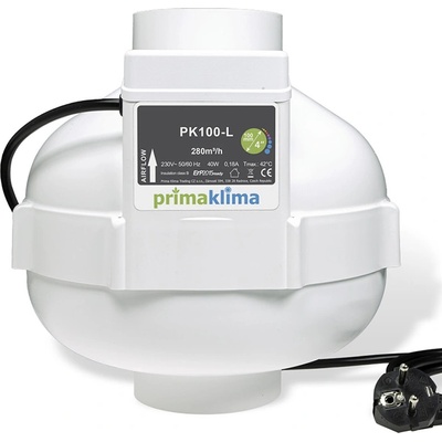 Prima Klima Вентилатор PK100-L Ø100mm 280m3/h