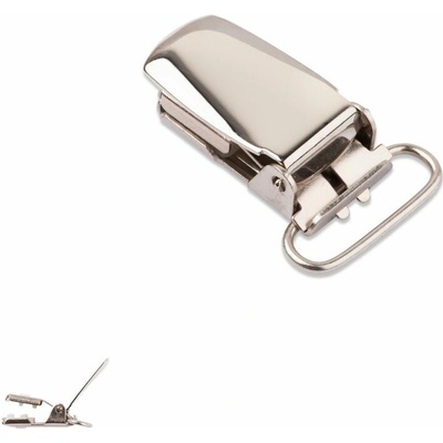 Kovový klip na cumlík 39x13x9mm - 10 ks