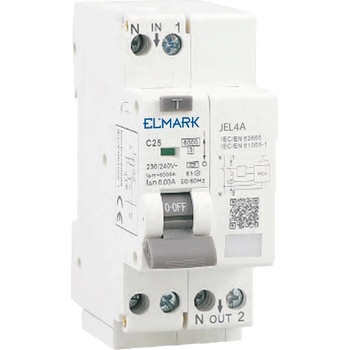 ELMARK Afdd+rcbo jel8 6ka 1p+n 20a/30ma КРИВА c (40873)