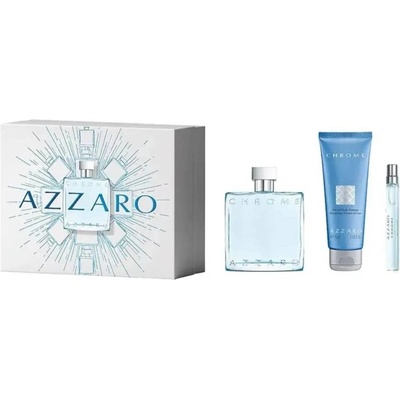 Azzaro Комплект Chrome - Тоалетна вода, 100 и 10 ml + Душ гел, 75 ml