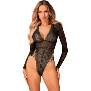 Obsessive Секси боди Body-Merlys-CzarnyV-61493-Czarny - Черен, размер XS/S