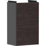 Hansgrohe Xevolos E - Шкаф за умивалник 58x34x25 см, 1 врата, панти отляво, матово сиво/тъмен дъб 54168730 (54168730)