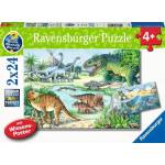 Ravensburger - Puzzle 2x24 Dinosaurs of land and sea - 1 - 39 piese