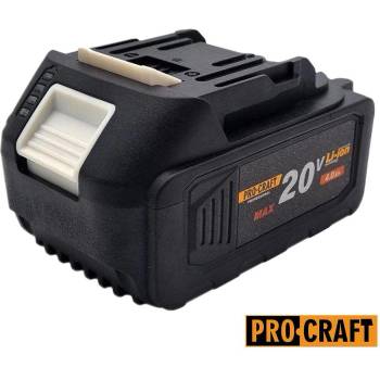 PRO-CRAFT Акумулаторна батерия Li-ion, 20V, 4Ah, PROCRAFT 20/4 (UNI-04938)