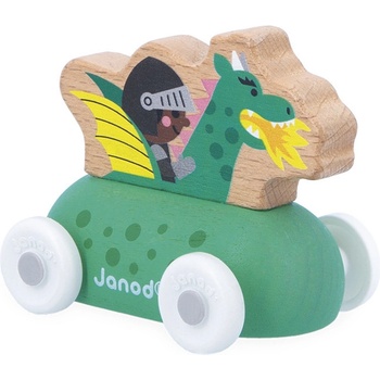 Janod Дървена количка Janod Cross Roads - Дракон (J05924)