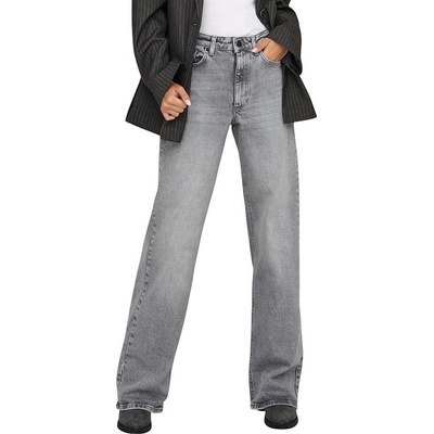 Only Juicy High Waist Wide Leg Fit Medium Grey Denim