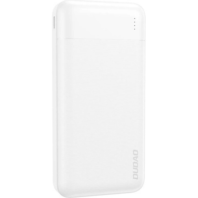 Dudao Външна батерия с 1xUSB-C и 2xUSB-A изходи с технология за бързо зареждане - Dudao Portable Power Bank 10000mAh (бял) (K18-1W)