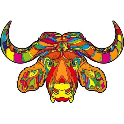 HARAHU Дървено пъзел - Bull / M KP21970 (21970)