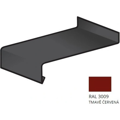BLIX parapet pozink 0,5 x 700 RAL 3009 Tmavě červená