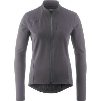 Gonso Дамска фланелка с дълъг ръкав за колоездене Gonso Women's Sitivo Trikot Therm Cycling jersey - Mercury Grey - размер 44 (EU) (156-2228-0316)