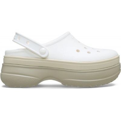 Crocs Чехли Crocs Women's Classic Stacked Clogs - Chalk