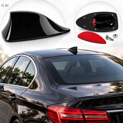 žiadna značka Strešná aktívna automobilová anténa Shark 17 cm