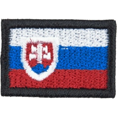 Nášivka: Vlajka Slovensko [26x18] [bsz] černá