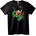 NOONEBRAND Тениска с Goku яздещ Shenron - S, Black