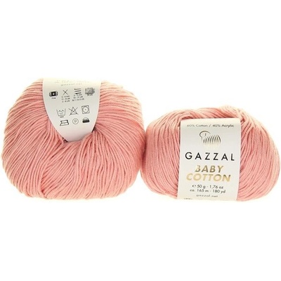Gazzal Baby Cotton 3444 pudrově růžová