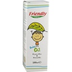 Friendly Organic Бебешко олио Friendly Organic - С органично масло от малина и бадем, 100 ml