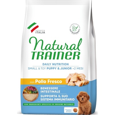 Natural Trainer Puppy & Junior Small & Toy s kuracím 3 x 2 kg