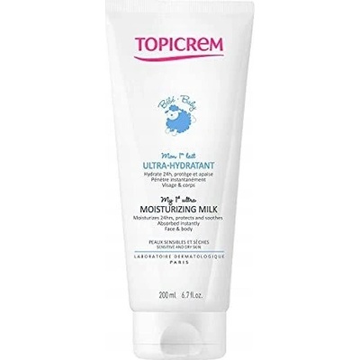 Topicrem Baby My 1st Ultra-Moisturizing Milk hydratačné mlieko na telo a tvár pre suchú a citlivú pokožku 200 ml