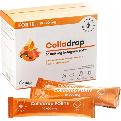 Aura Herbals Colladrop Forte Marine Collagen 10000 mg 30 sáčků