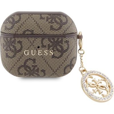 Guess 4G Script PC/PU Charm Pouzdro pro AirPods 3, GUA3P4E4CDW