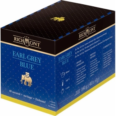 RICHMONT Černý čaj Earl Grey Blue 40 ks