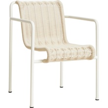 HAY Zahradní židle Palissade Cord Dining Armchair, Cream White