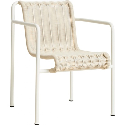HAY Zahradní židle Palissade Cord Dining Armchair, Cream White