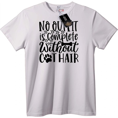 NOONEBRAND Тениска Без косъм от котка, облеклото не е пълно - 6XL, Black