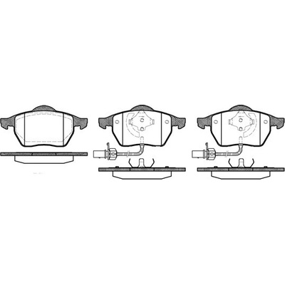 Sada brzdových platničiek kotúčovej brzdy REMSA 0390.22