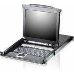 ATEN 8-Port Slideaway LCD KVMP превключвател с 17" LCD конзола (CL5708M)