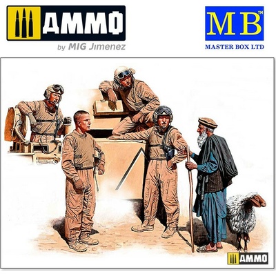MASTER BOX LTD Modern U.S. tankmen in Afghanistan MasterBox 1:35
