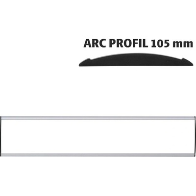 A-Z Reklama CZ Orientační nástěnná tabulka 105 × 600 mm - Arc Profil – kód UDS105NB60