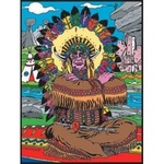 Colorvelvet - Włochy Velvet coloring page 47x35 Indian Chief