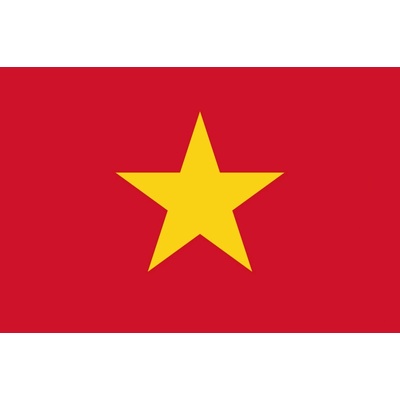 Vietnam vlajka - 100 x 150 cm - tunel, karabína