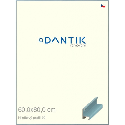 DANTIK rám na obraz 60 x 80 Dýha barevná modrá pastel