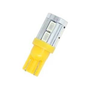  Лед крушки тип t10 5w с 10 smd 5630 диода - Жълт цвят