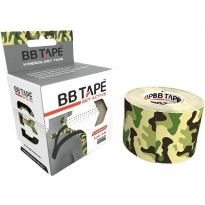 BB Tape kineziologický tejp BB camo green 5 cm x 5 m