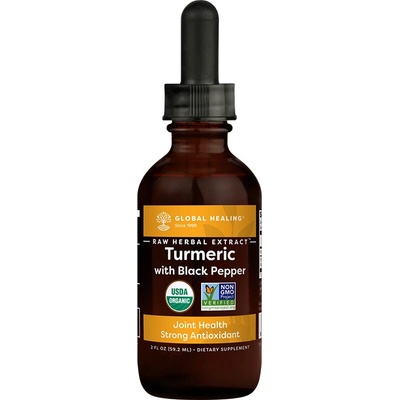Global Healing Куркума с черен пипер, капки 59.2 ml | Global Healing (03040 (TRMC))