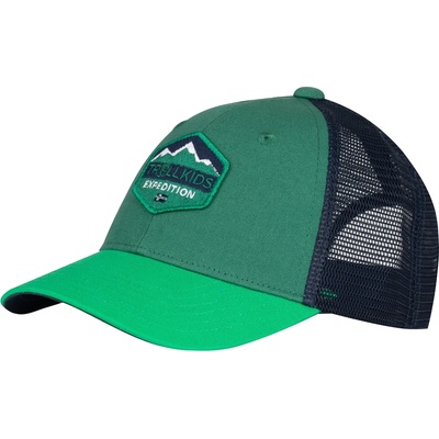 Trollkids Детска шапка с козирка Trollkids Kid's Femund Cap - Jungle Green / Emerald Green / Navy - размер 48-52 cm (904-0072-1211)